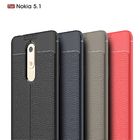 Leather Protective Cell Phone Case For Nokia 5.1 Back Cover