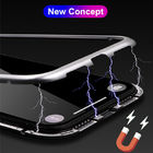 Magnetic Adsorption Bumper Phone Case Temper Glass Cover for Apple 100% Fit Metal Frame Cover for iPhone 7 plus