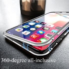 Tempered glass adsorption magnetic phone case for iPhone X 7 8 Plus for Samsung Note 9