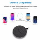 2018 innovative gifts fabric surface 10w wireless charging pad high quality cordless charger